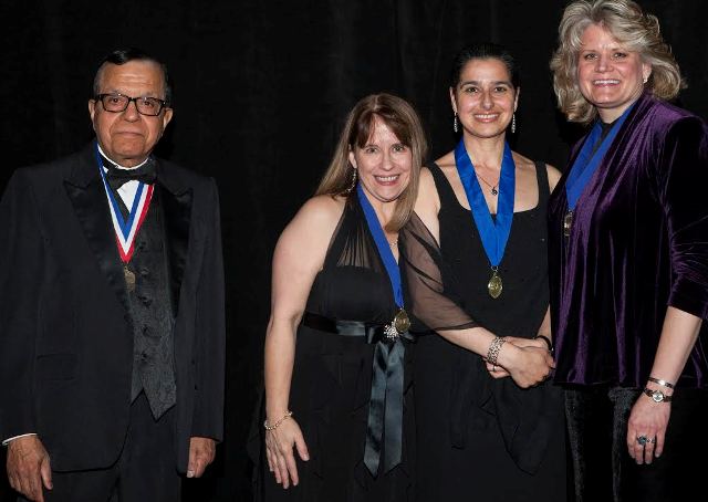Pictured from left: Satya Verma, President of the NAP Council; Barbara Jones, Social Work Academy Vice Chair; Iris Cohen Fineberg, NAP Distinguished Scholar & Fellow; Kathryn Smolinski, Social Work Academy Chair)